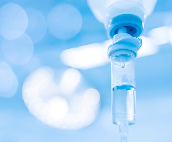 An IV drip